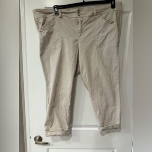 Torrid Light Tan Capri Pants